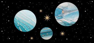 Neptune Retrograde 2025 symbolism with ocean waves and stars