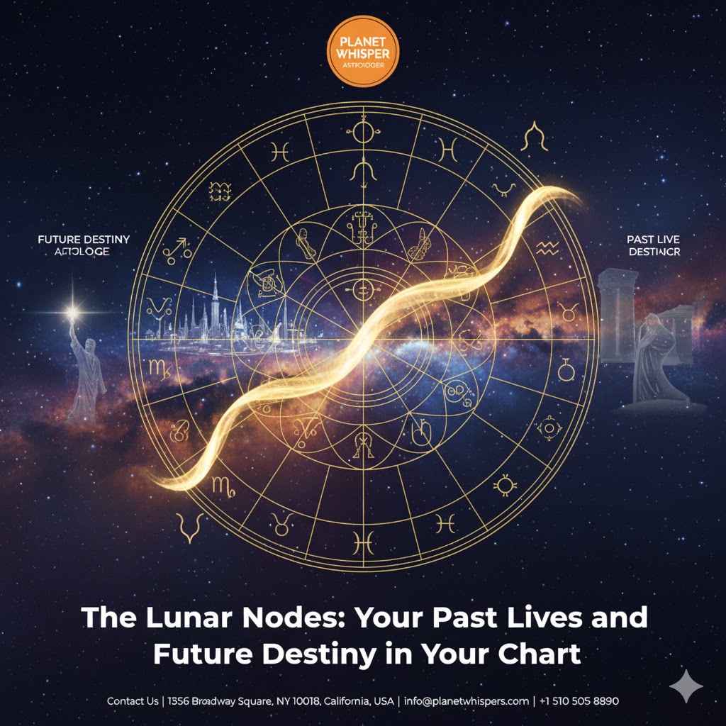 The Lunar Nodes: Your Past Lives and Future Destiny in Your Birth Chart