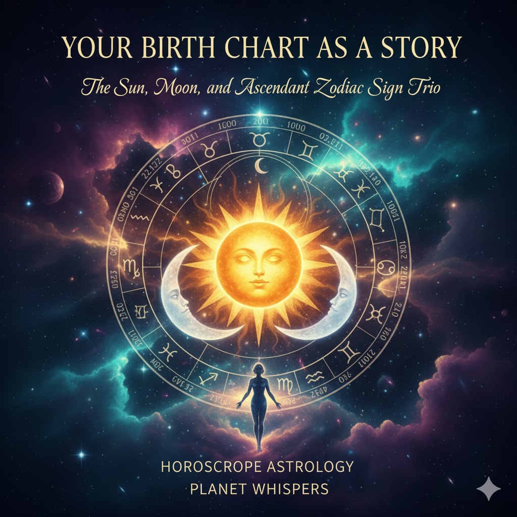 Your Birth Chart as a Story: The Sun, Moon, and Ascendant Zodiac Sign Trio