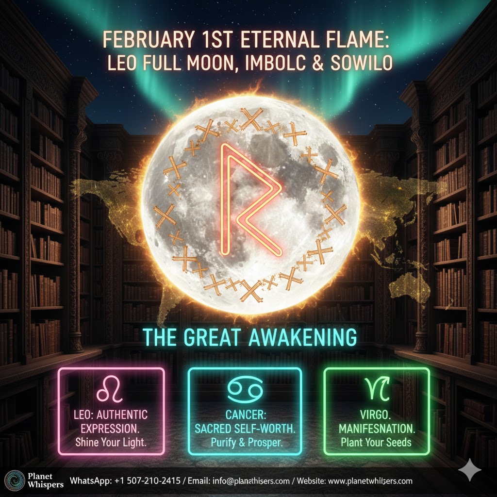 Today’s Horoscope (Feb 1): Imbolc Awakening & The Full Moon in Leo