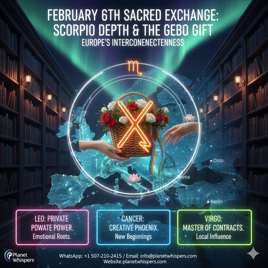Today’s Horoscope (Feb 6): The Scorpio Deep Dive, Sámi Wisdom & The Gebo Gift