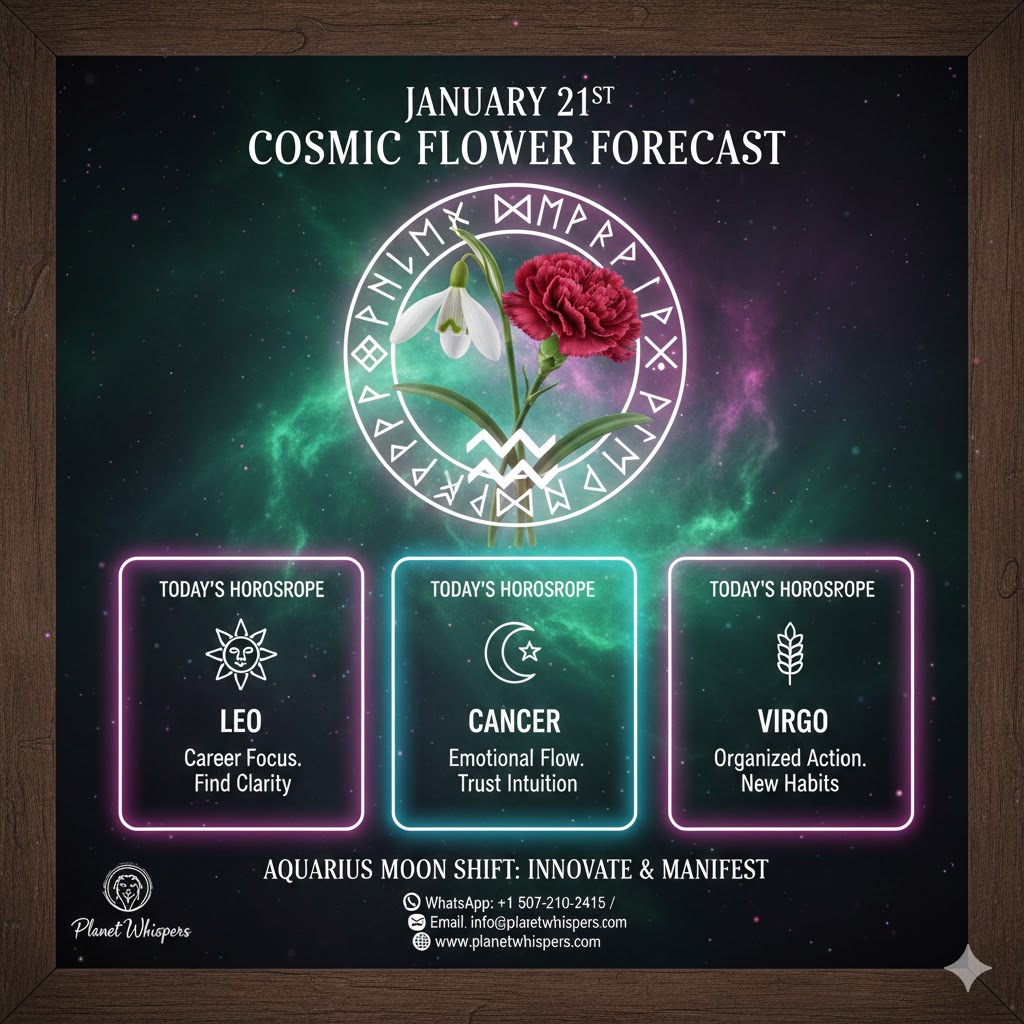 January birth flower chart with Carnation and Snowdrop for 2026