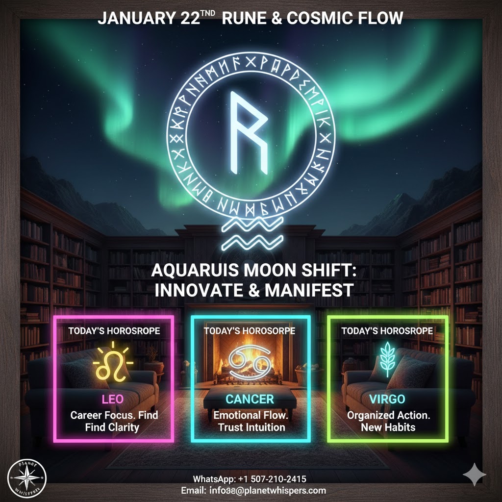Today's horoscope for Leo Cancer Virgo with Ansuz rune of the day