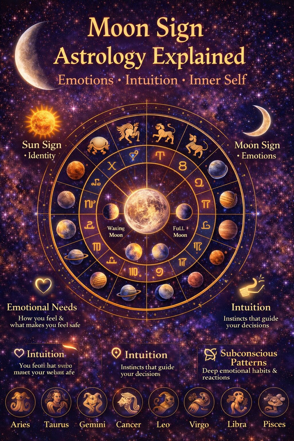 moon sign astrology explained with zodiac signs