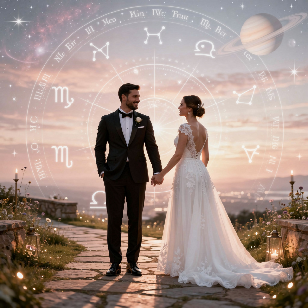 Auspicious Marriage Dates & Marriage Astrology Guidance Astrology chart showing marriage compatibility, planetary alignment, and auspicious wedding date selection for love, trust, and relationship harmony.